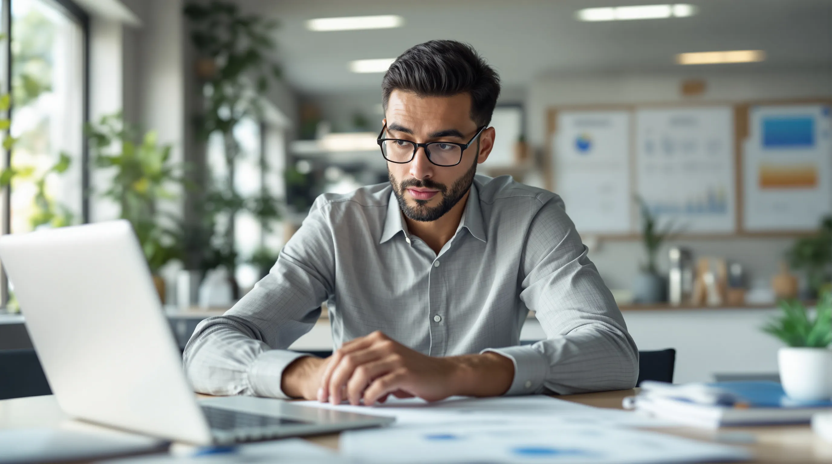 Business owner reviewing documents for high-risk merchant account application after Stripe termination